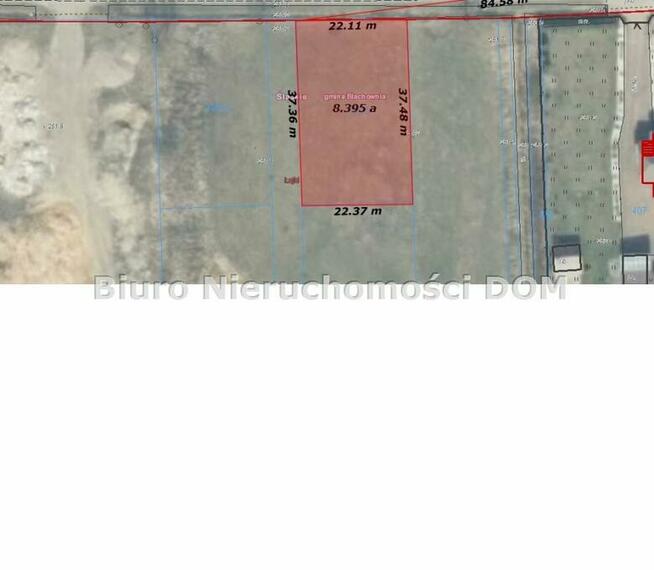 Działka usługowa Łojki gm. Blachownia