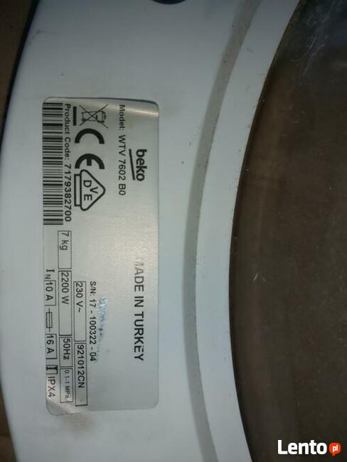 Dźwi do Pralki Beko WTV 7602 B0