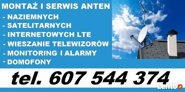 SERWIS MONTAŻ USTAWIANIE ANTEN ALARMY MONITORING OLEŚNICA