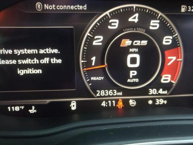 Audi SQ5 2019, 3.0L, Premium Plus, 4x4, uszkodzony tył