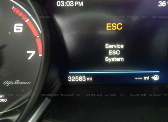 Alfa Romeo Stelvio 2019, 2.0L, 4x4, uszkodzony przód