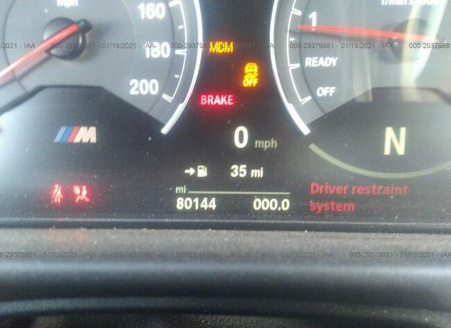 BMW M3 2015, 3.0L, uszkodzone zawieszenie