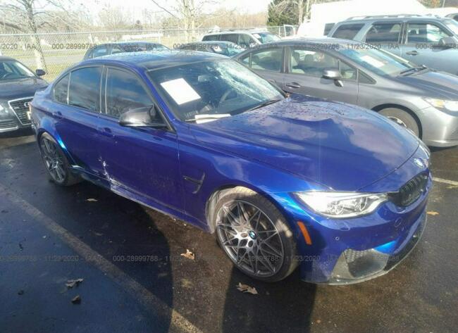 BMW M3 2017, 3.0L, uszkodzony bok