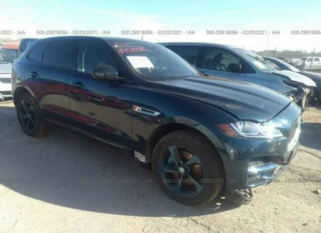 Jaguar F-Pace 2017, 3.0L, 4x4, uszkodzony przód