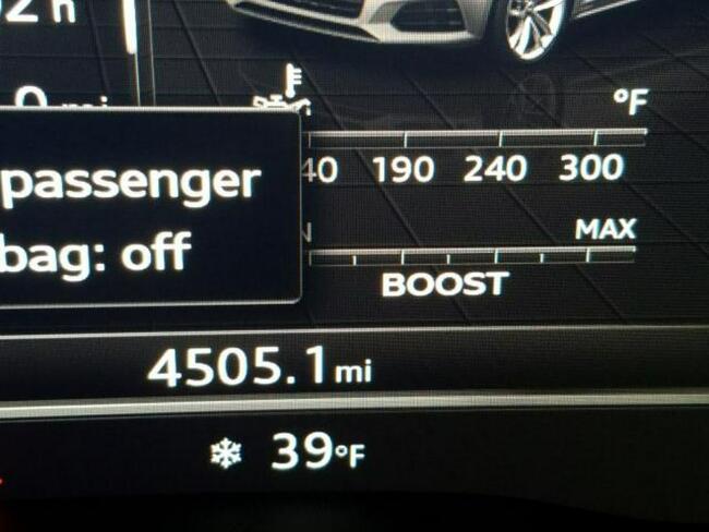 Audi RS5 2019, 2.9L, 4x4, uszkodzone podwozie