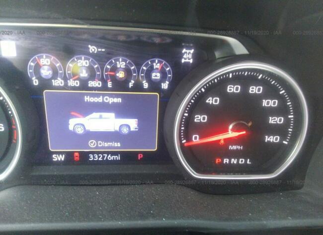 Chevrolet Silverado 2019, 6.2L, 4x4, porysowany lakier