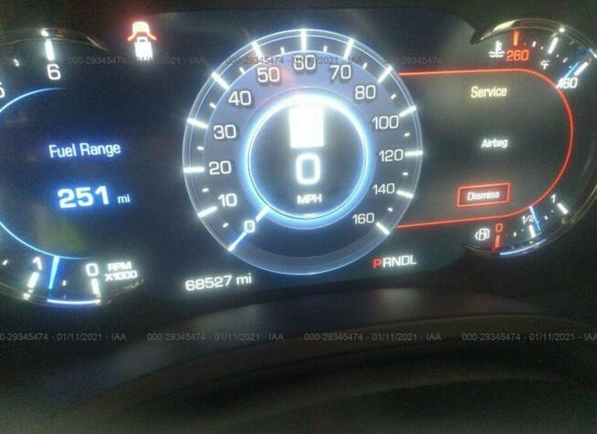 Cadillac Escalade 2017, 6.2L, uszkodzony bok