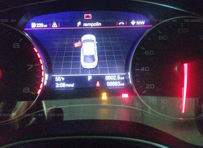 Audi A7 2016, 3.0L, 4x4, uszkodzony przód