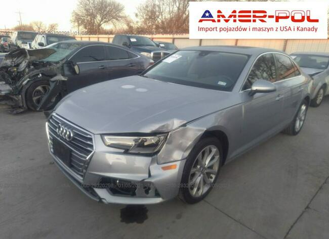 Audi A4 2019, 2.0L, uszkodzony przód
