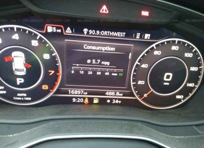 Audi Q5 2018, 2.0L, 4x4, uszkodzony bok