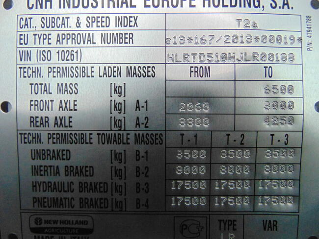 Ciągnik rolniczy NEW HOLLAND TD5-105