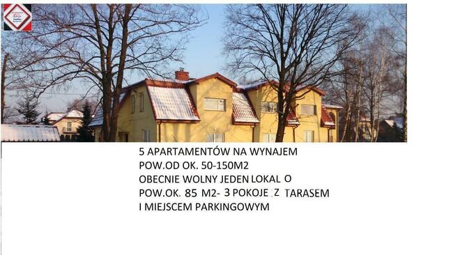 Wynajmę mieszkanie ok.85m2 -3 pok. z kuchnią +taras+miejsce