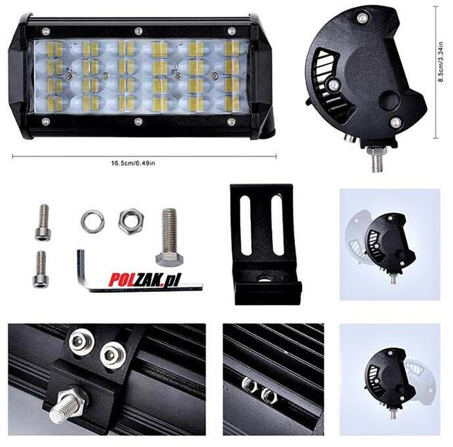 Lampa LED Halogen 240W Reflektor Koparka Caterpillar Volvo