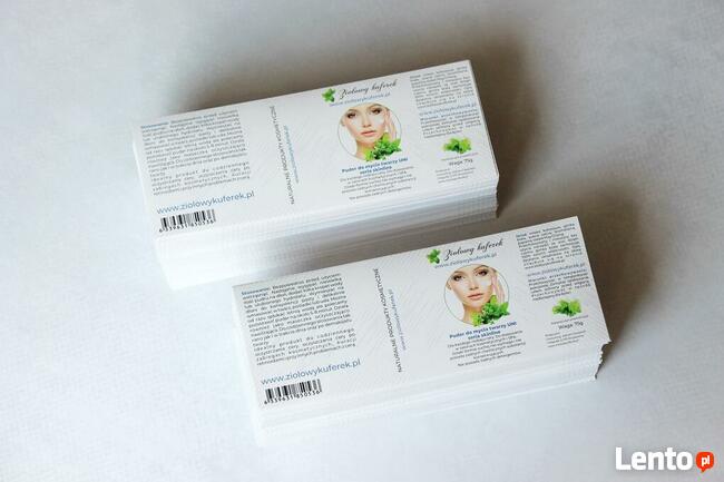 Projekt oraz druk etykiet samoprzylepnych i naklejek