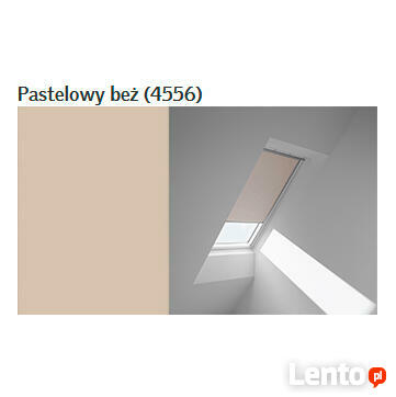 Roleta zaciemniająca DKL M08 4556 kolor pastelowy beż VELUX