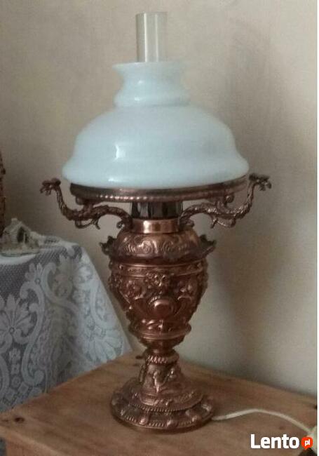 Miedziana lampa ala naftowa - styl retro