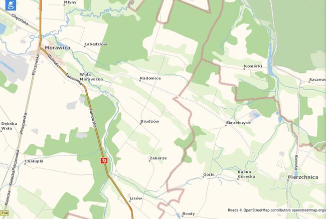 Działka budowlana 1150m2 /75zl m2/ Skrzelczyce gmPierzchnica