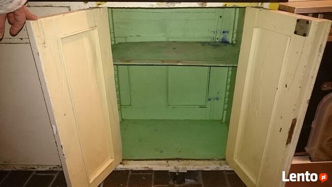 Szafka drewniana stara ładna do odnowienia decupage 163x85x4