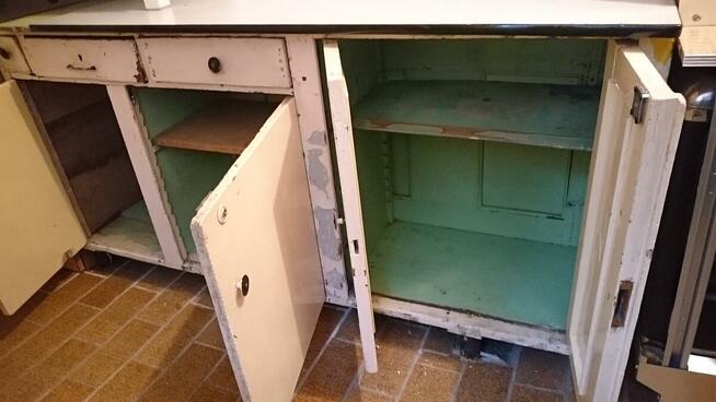 Szafka drewniana stara ładna do odnowienia decupage 163x85x4