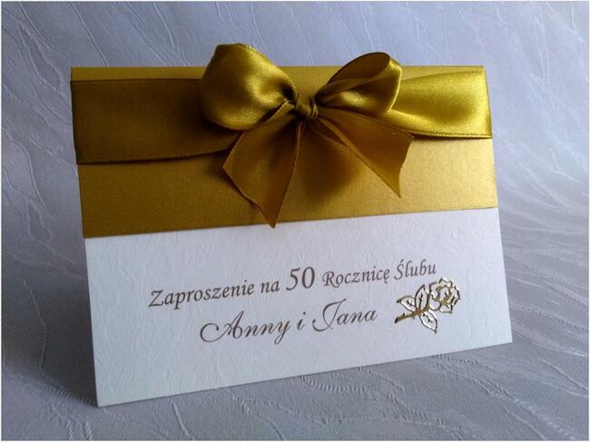 Zaproszenia 50, 25,10 lecie ślubu, rocznice ślubu