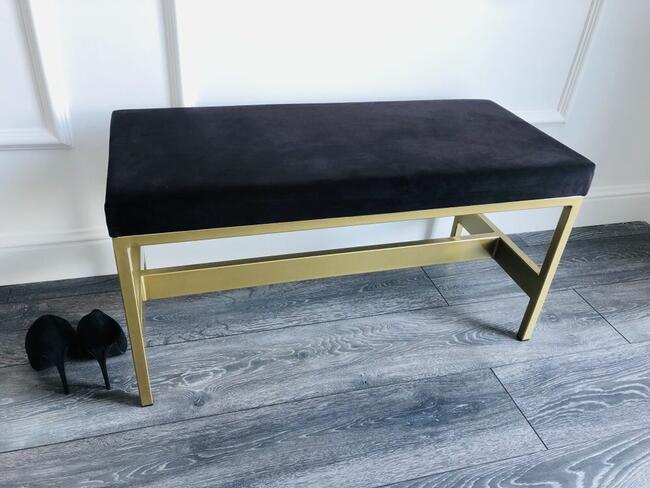 Siedzisko, ławka ławeczka tapicerowana do przedpokoju loft