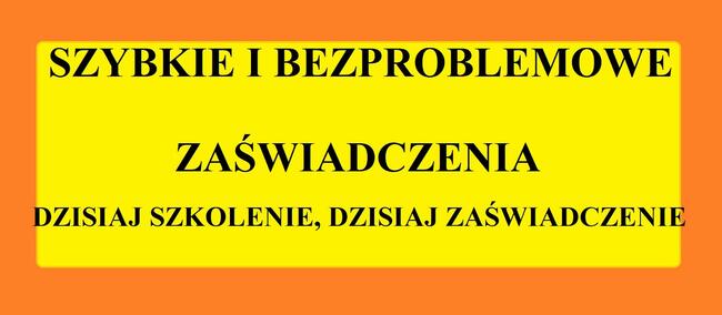 Szkolenia BHP Wstępne i okresowe on- line szybkie zaświadcz