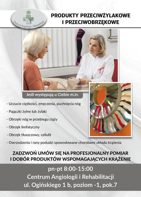 Pończochy Przeciwżylakowe i przeciwobrzękowe