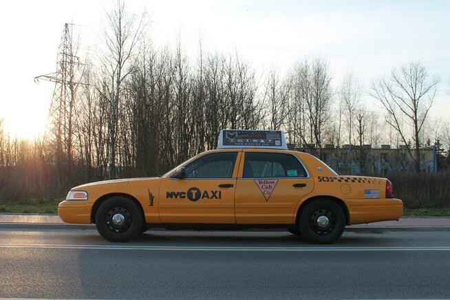 NYC LONDON TAXI Yellow cab auto na film wesele Sheriff