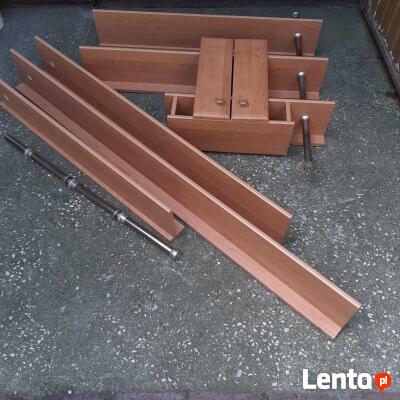 półki z szafką wiszące / półki x 3