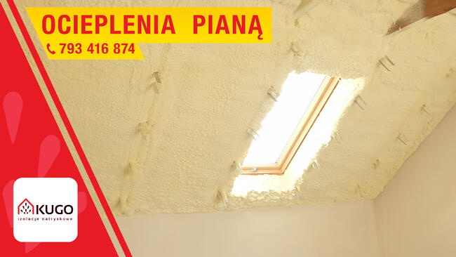 Ocieplenia pianką PUR, Piana, izolacja natryskowa poddasza