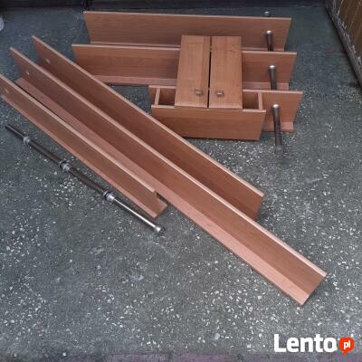 półki z szafką wiszące / półki x 3