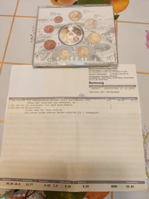 Srebrny medal Vatikan 2002r.