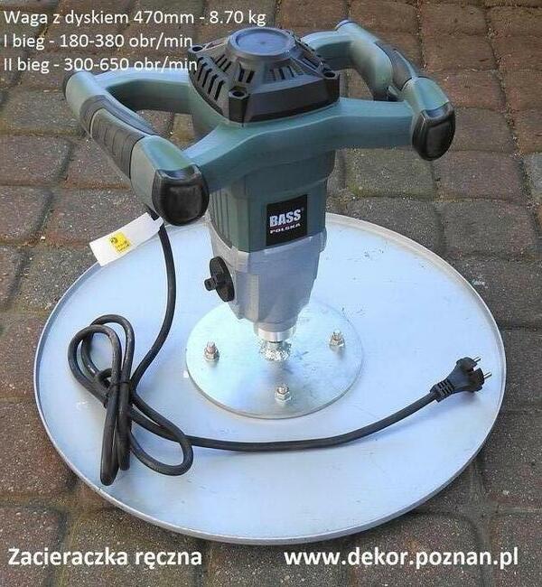 Zacieraczka do betonu - ręczna