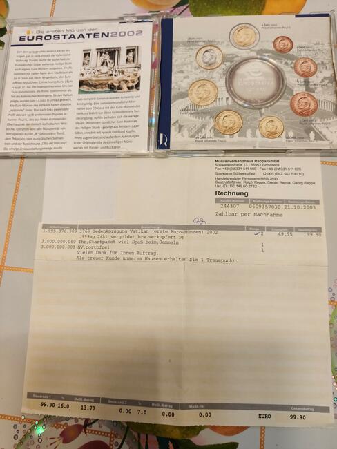 Srebrny medal Vatikan 2002r.