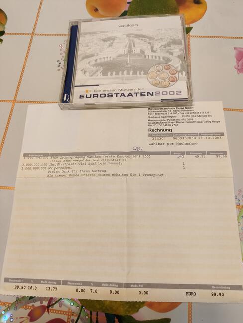 Srebrny medal Vatikan 2002r.