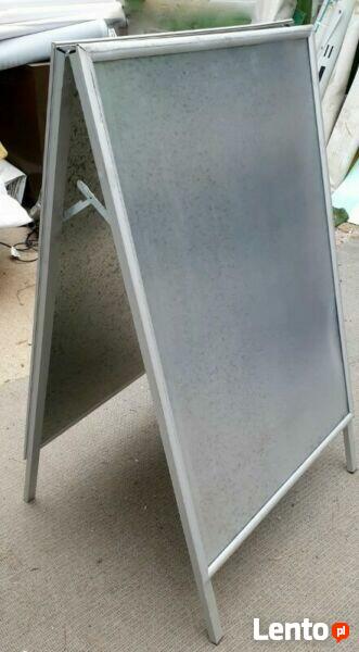 Aluminiowy dwustronny potykacz reklamowy B1 i A0