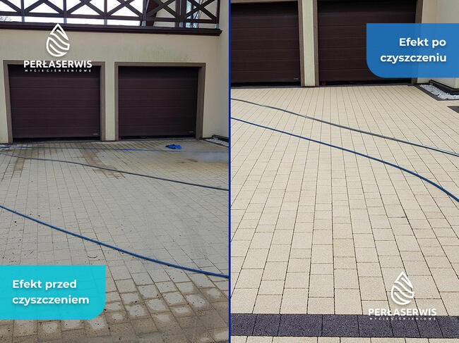 Mycie i Czyszczenie kostki brukowej - Perła Serwis