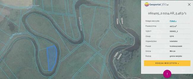 Działka siedliskowa + łąka. Kryłów, gm. Mircze