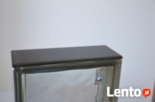 Płytka wykończeniowa do pustaków szklanych luksferów czarna