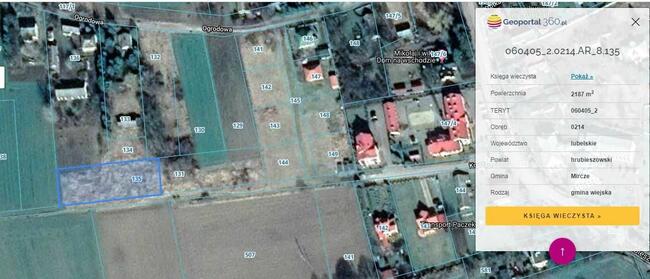 Działka siedliskowa + łąka. Kryłów, gm. Mircze