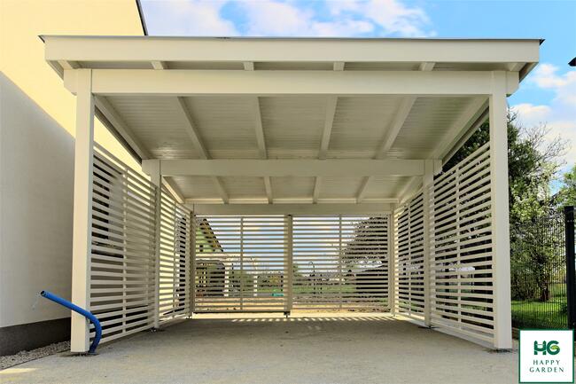 Wiata garażowa -Drewno Klejone+Wizualizacja