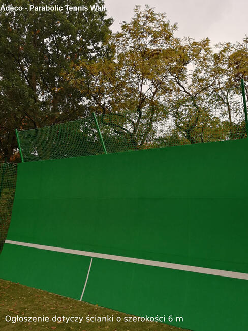 Paraboliczna ścianka tenisowa 6 m