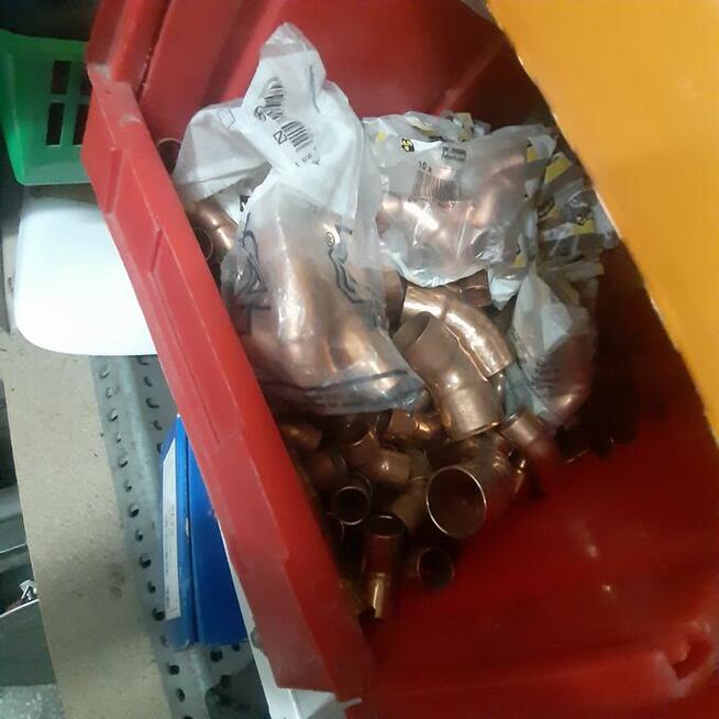 Kolano miedziane różne wymiary po 10 szt.