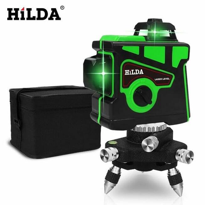 Poziomica Laserowa HILDA 12 Linii Wysyłka 12h 10szt