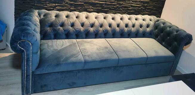Sofa 250dluga chesterfield f spania delfin glamour