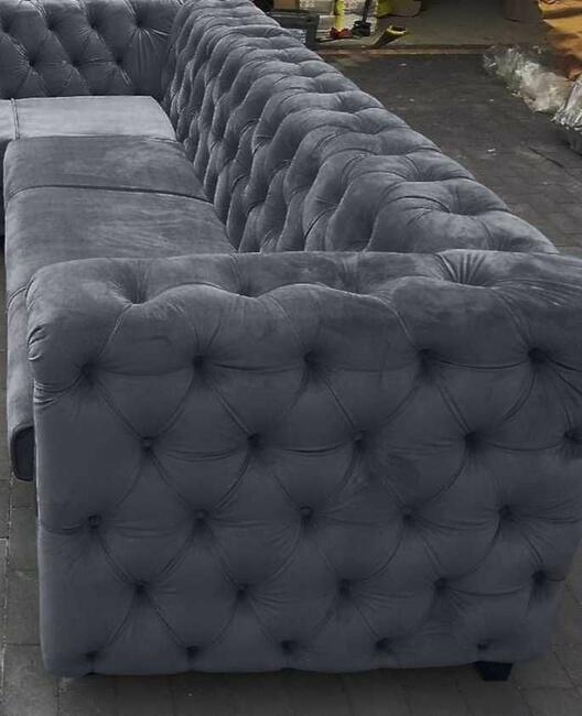 narożnik z f spania glamour chesterfield głębokie pikowania