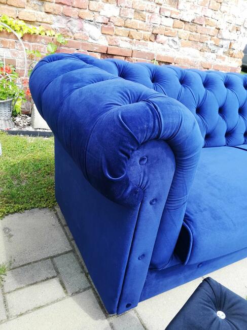 głęboki pikowania sofa chesterfield z funkcja spania glamour