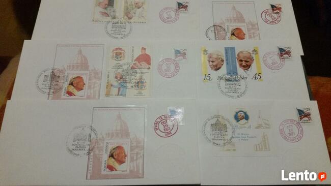 Sprzedam koperty okolicznościowe Jan Paweł II - Polska - USA