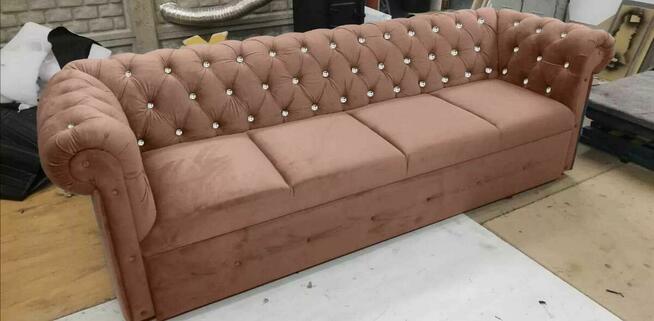 Sofa 250dluga chesterfield f spania delfin glamour