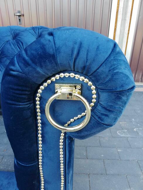 Sofa chesterfield kołatki głębokie pikowania glamour
